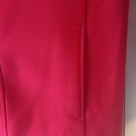 J Jill Scarlet Red "The Journey Coat" Lined Side Pockets Mid Length XL - Picture 10 of 13